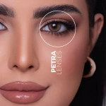 عدسات بترا اللاصقة الملونة الرمادية، مدة الاستخدام 6 أشهر، عالية الدقة، عبوة من عدستين من رغد أورجانيكس - رغد أورجانيكس